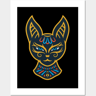 Bast the cat goddess | Egyptian mythology Posters and Art